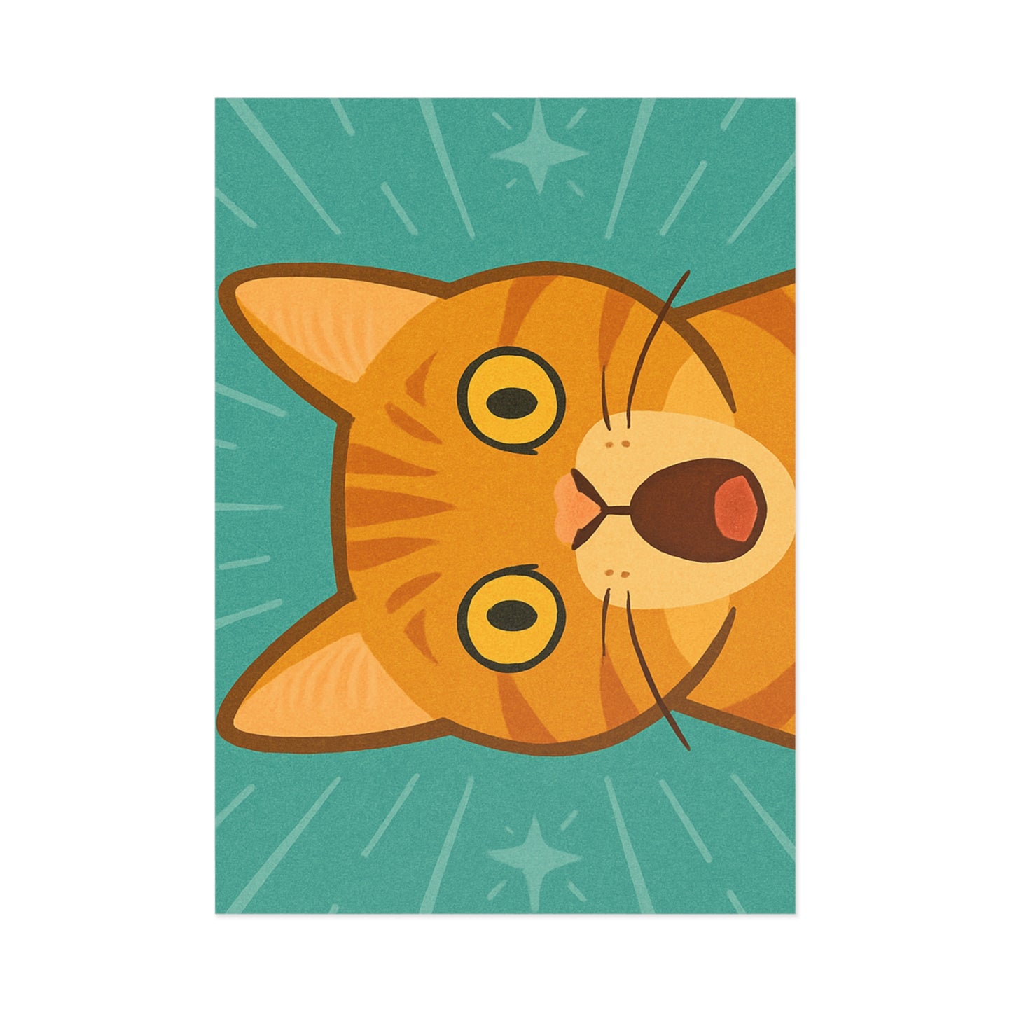 Whimsical Cat Fine Art Postcards | Playful Greeting Cards, Animal Art, Cute Decor, Birthday Gifts, Cat Lovers