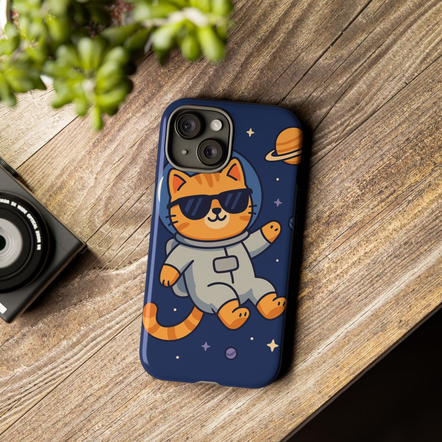 Astronaut Cat Tough Phone Case - Space Cat Accessory