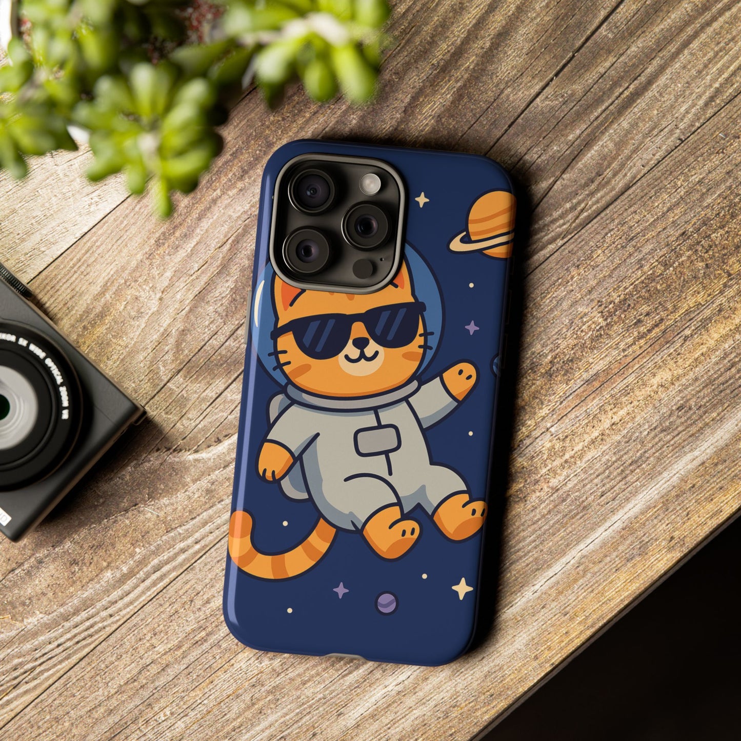 Astronaut Cat Tough Phone Case - Space Cat Accessory