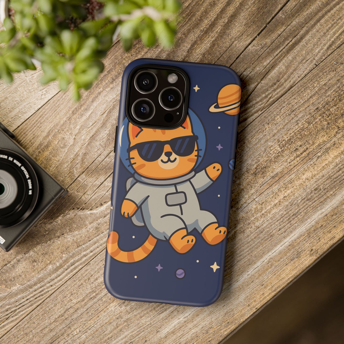 Astronaut Cat Tough Phone Case - Space Cat Accessory