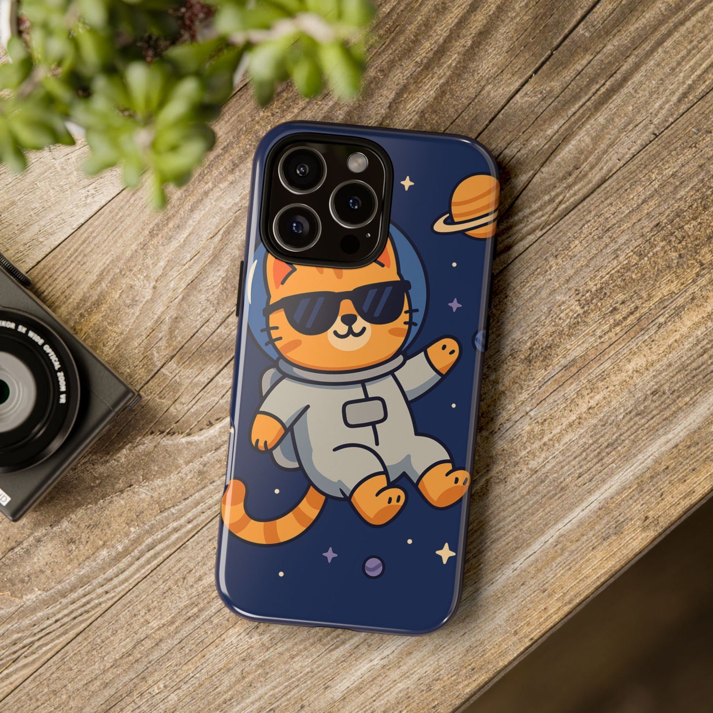 Astronaut Cat Tough Phone Case - Space Cat Accessory