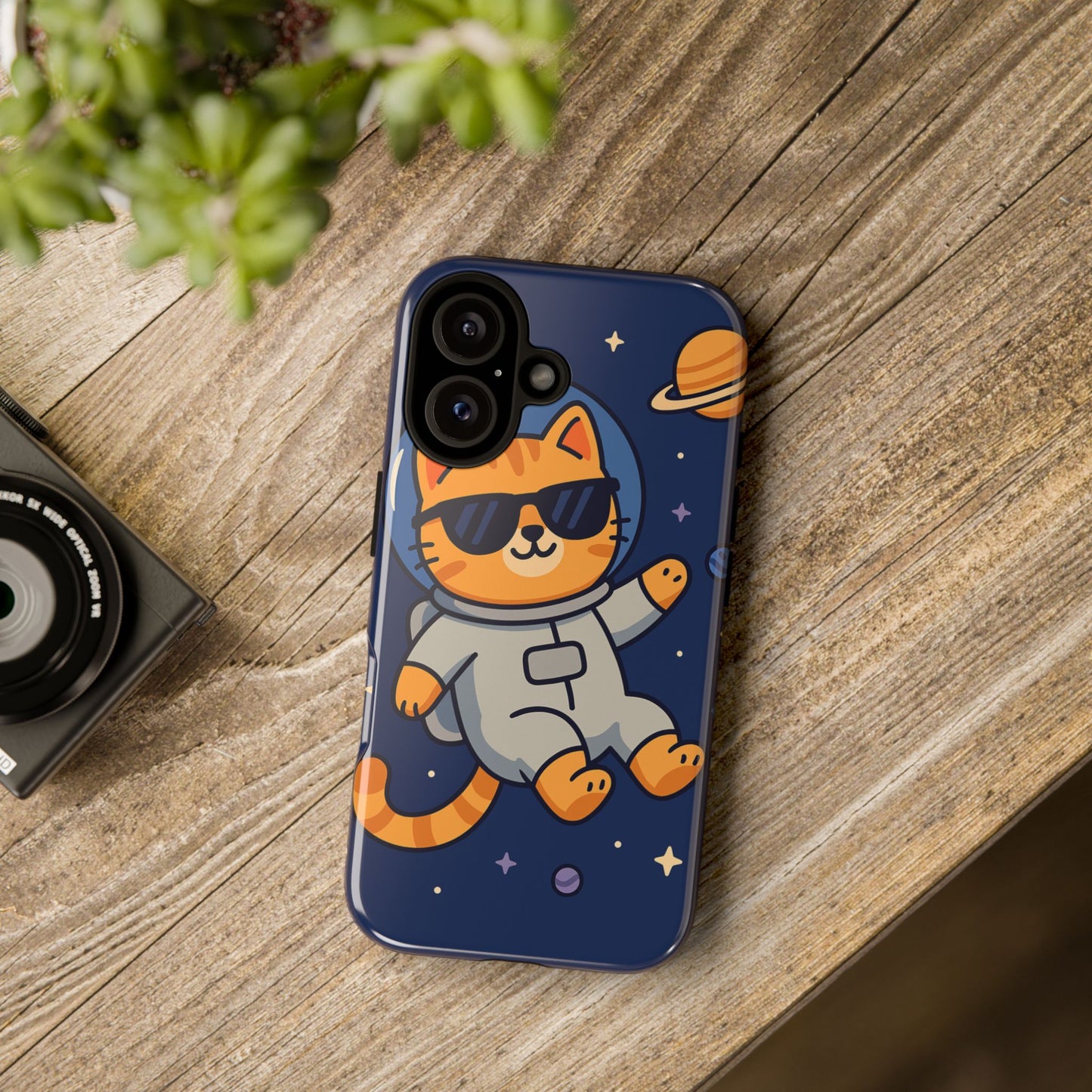Astronaut Cat Tough Phone Case - Space Cat Accessory