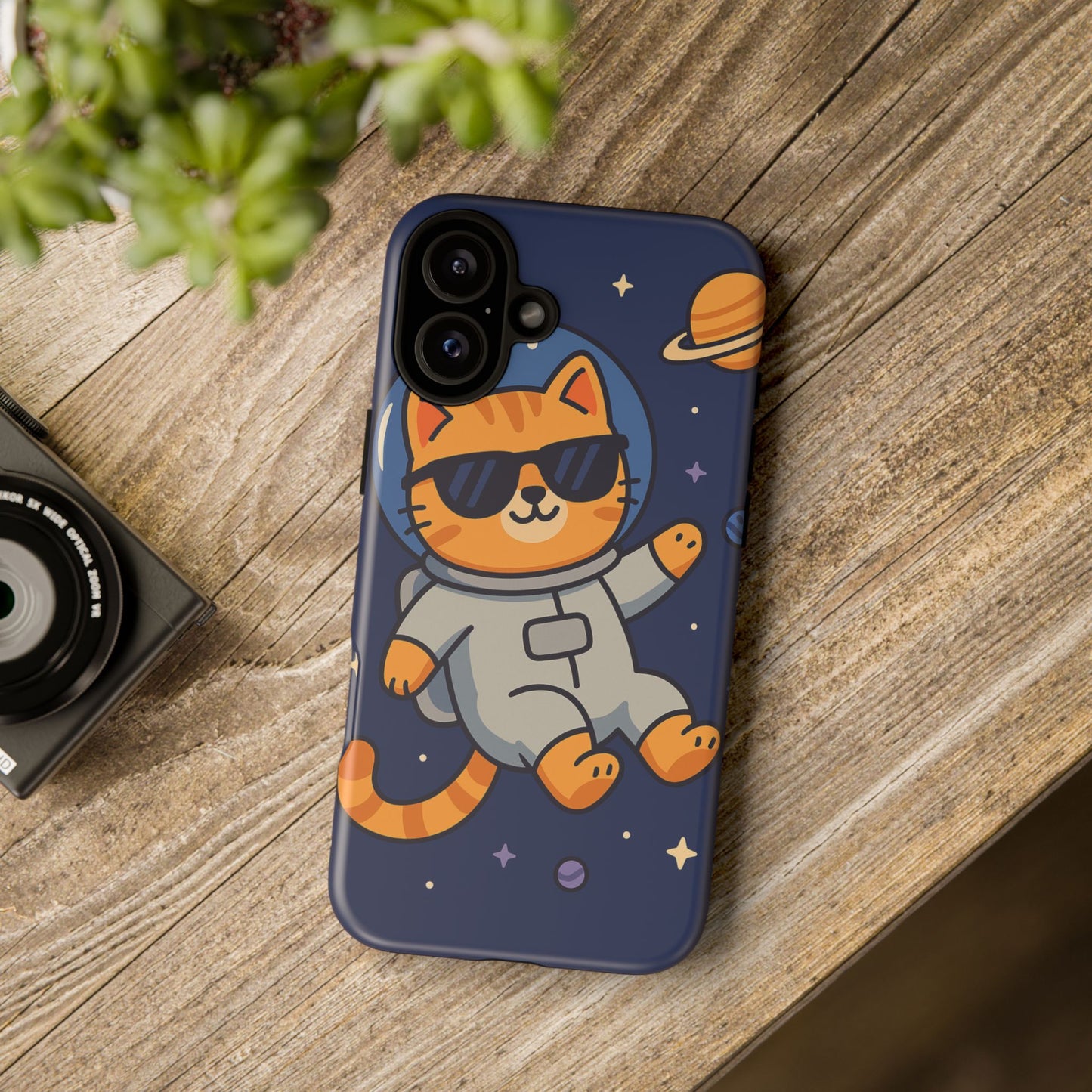 Astronaut Cat Tough Phone Case - Space Cat Accessory
