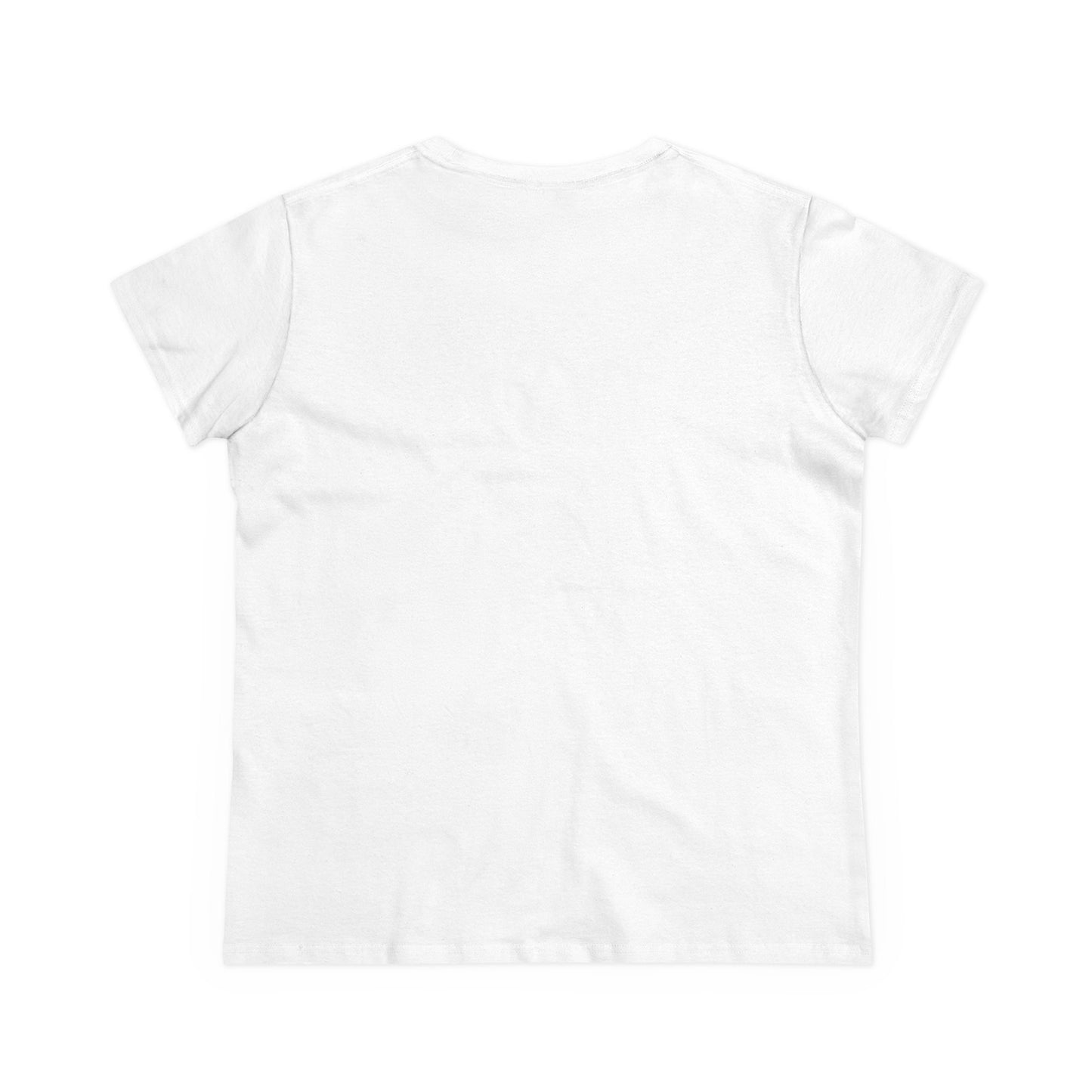Cat Painting Women's Midweight Cotton Tee - Artistic Cat Lover Shirt