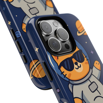 Astronaut Cat Tough Phone Case - Space Cat Accessory