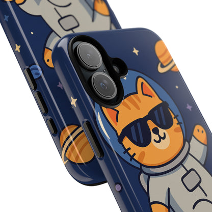 Astronaut Cat Tough Phone Case - Space Cat Accessory