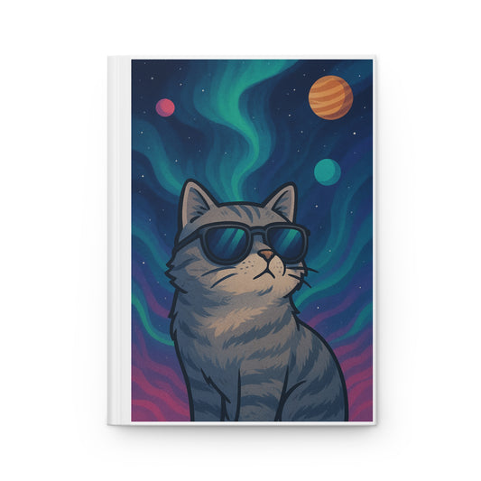 Cat Heart Hardcover Journal - Cute Cat Lover's Notebook