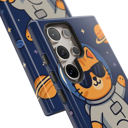 Astronaut Cat Tough Phone Case - Space Cat Accessory