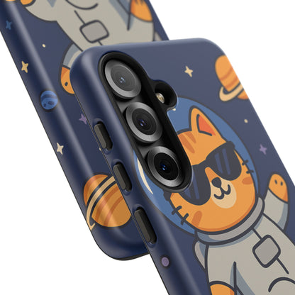 Astronaut Cat Tough Phone Case - Space Cat Accessory