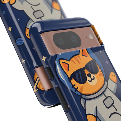 Astronaut Cat Tough Phone Case - Space Cat Accessory