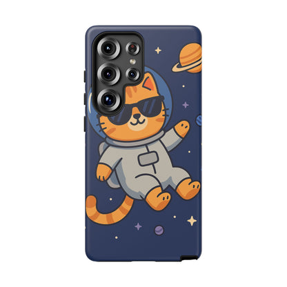 Astronaut Cat Tough Phone Case - Space Cat Accessory