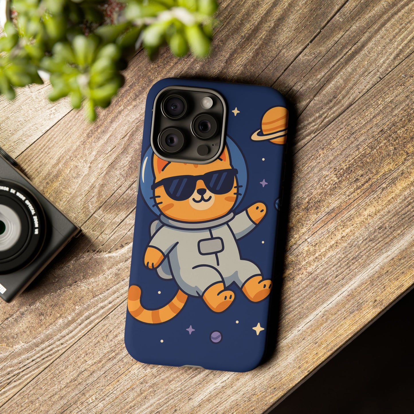 Astronaut Cat Tough Phone Case - Space Cat Accessory