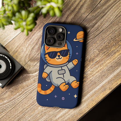Astronaut Cat Tough Phone Case - Space Cat Accessory